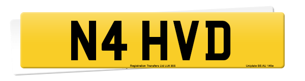 Registration number N4 HVD